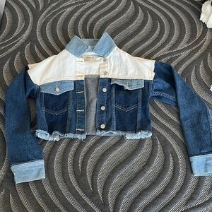 cropped jean jacket